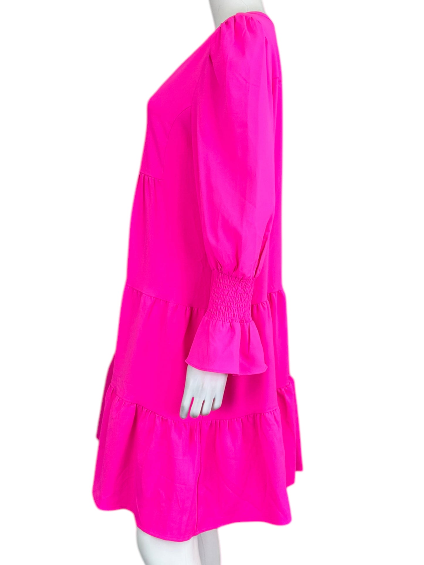 POMANDER PLACE Hot Pink Mini Dress Size L