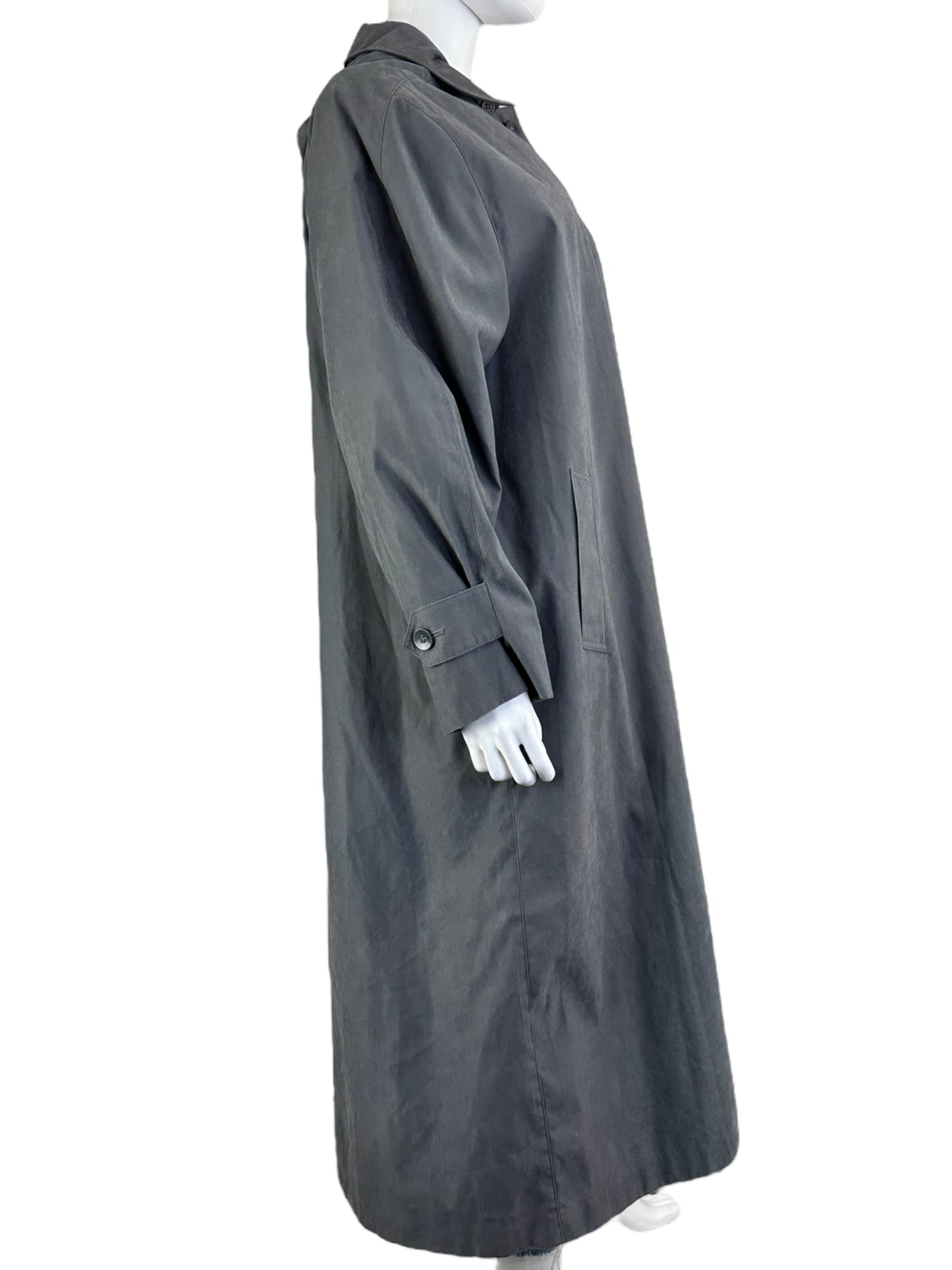 LONDON FOG Gray Trench Coat Size 12