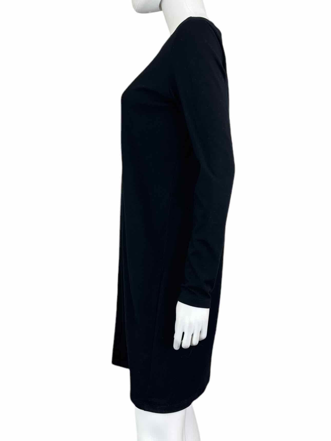 EILEEN FISHER Black Stretch Knit Mini Dress Size XS