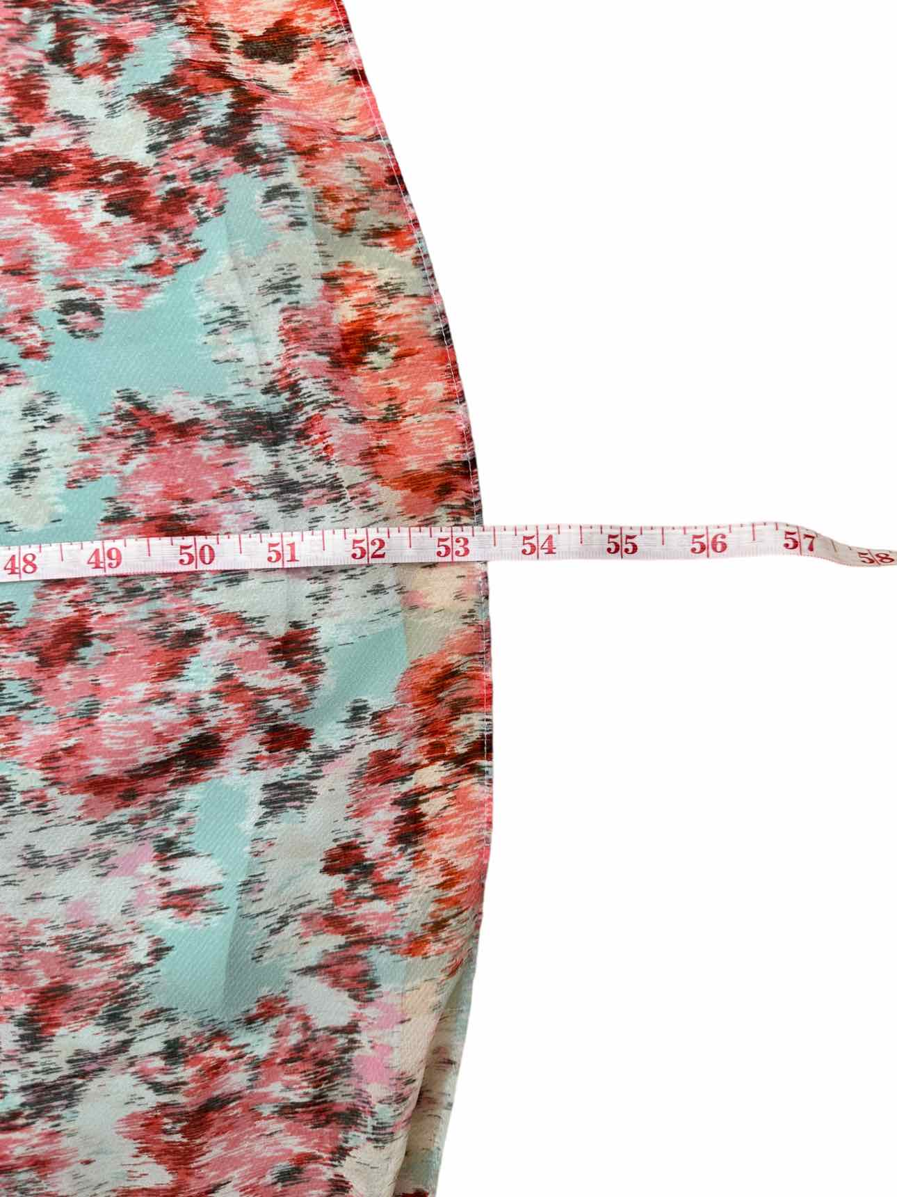 BCBGMAXAZRIA NWT Amber Aqua Floral Print Strapless Cocktail Dress Size 2