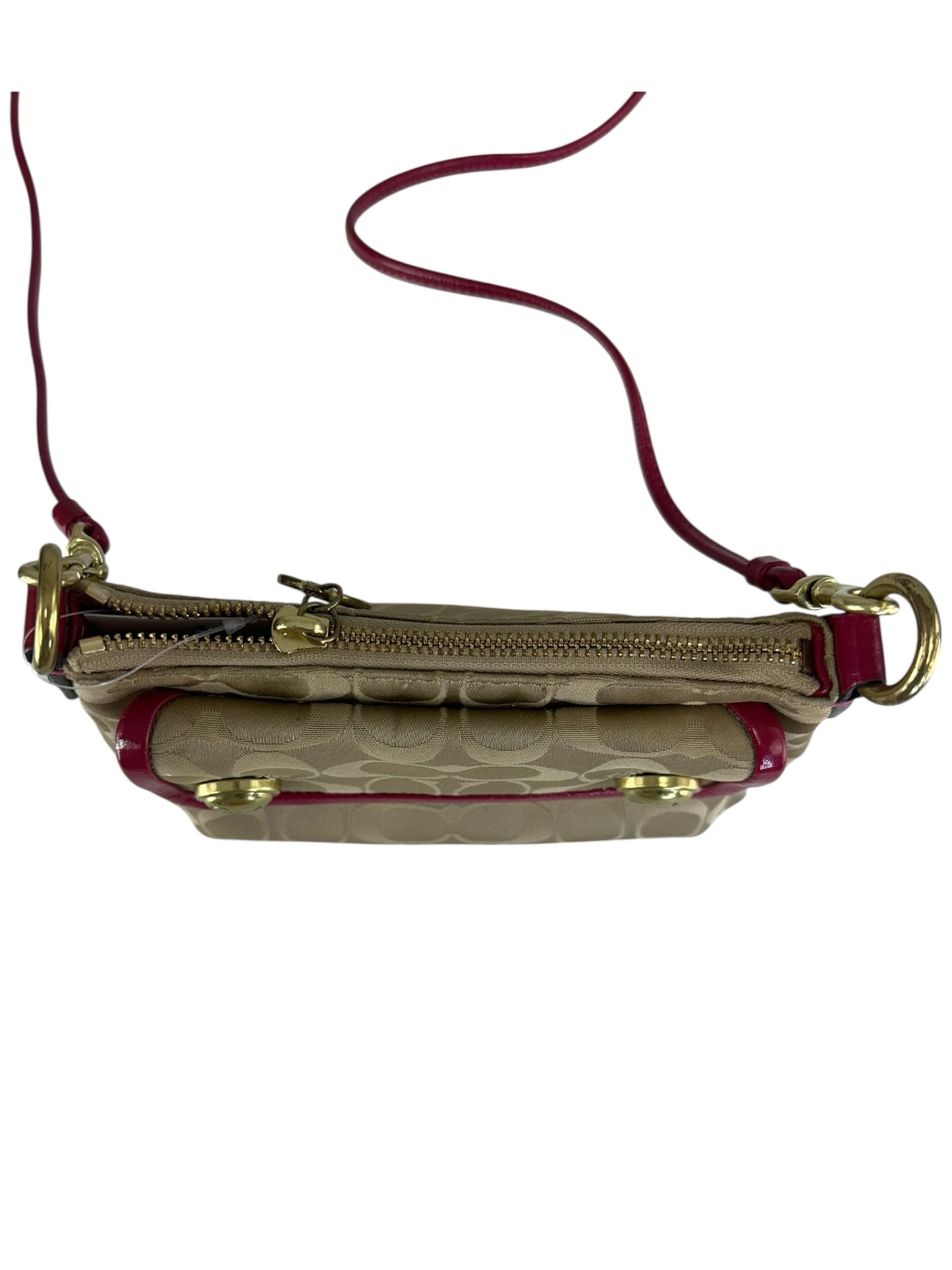 coach Tan Monogram Crossbody