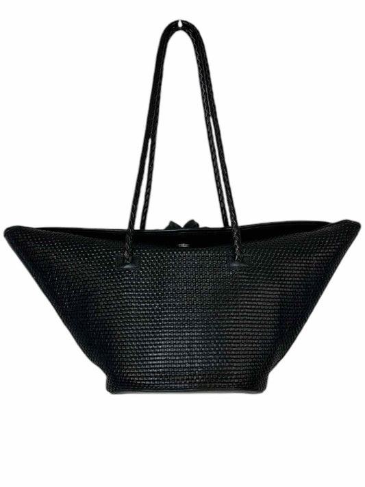 Paolo Masi Black Woven Leather Purse