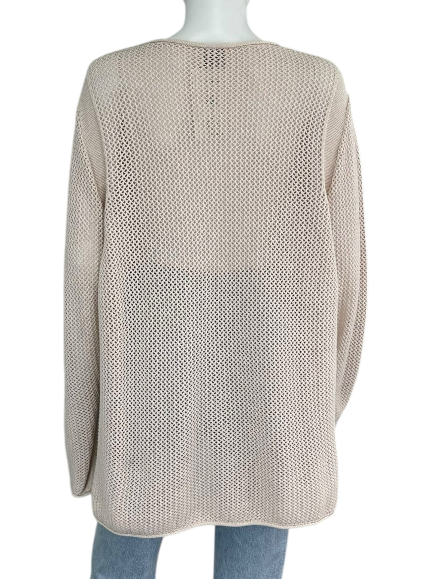 WRAP LONDON Cream Knit Coverup Size XL