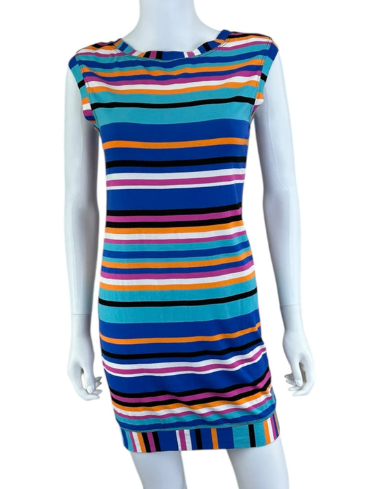 TRINA TURK Striped Casual Mini Dress Size S