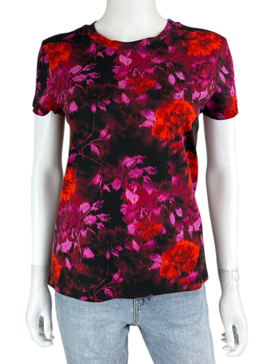 PAM&GELA Purple Floral Tee Size S