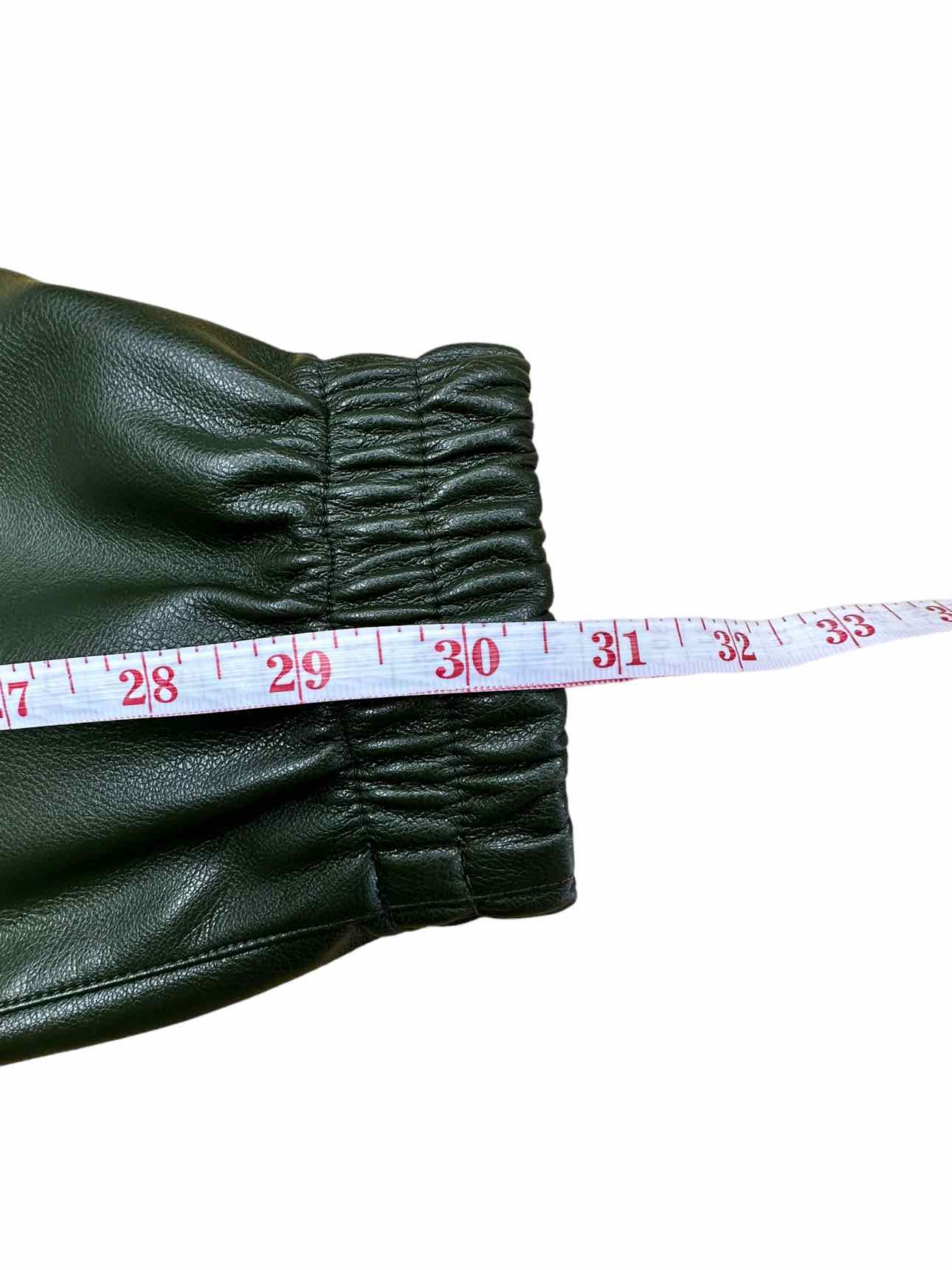 NOLI Olive Faux Leather Joggers Size XS