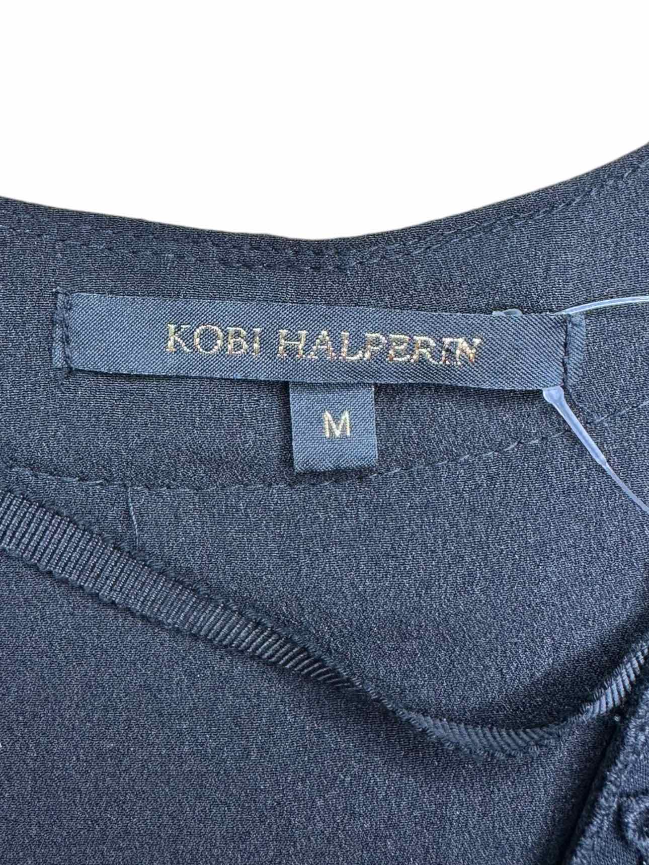 KOBI HALPERIN 100% Silk Black Dress Jacket Size M
