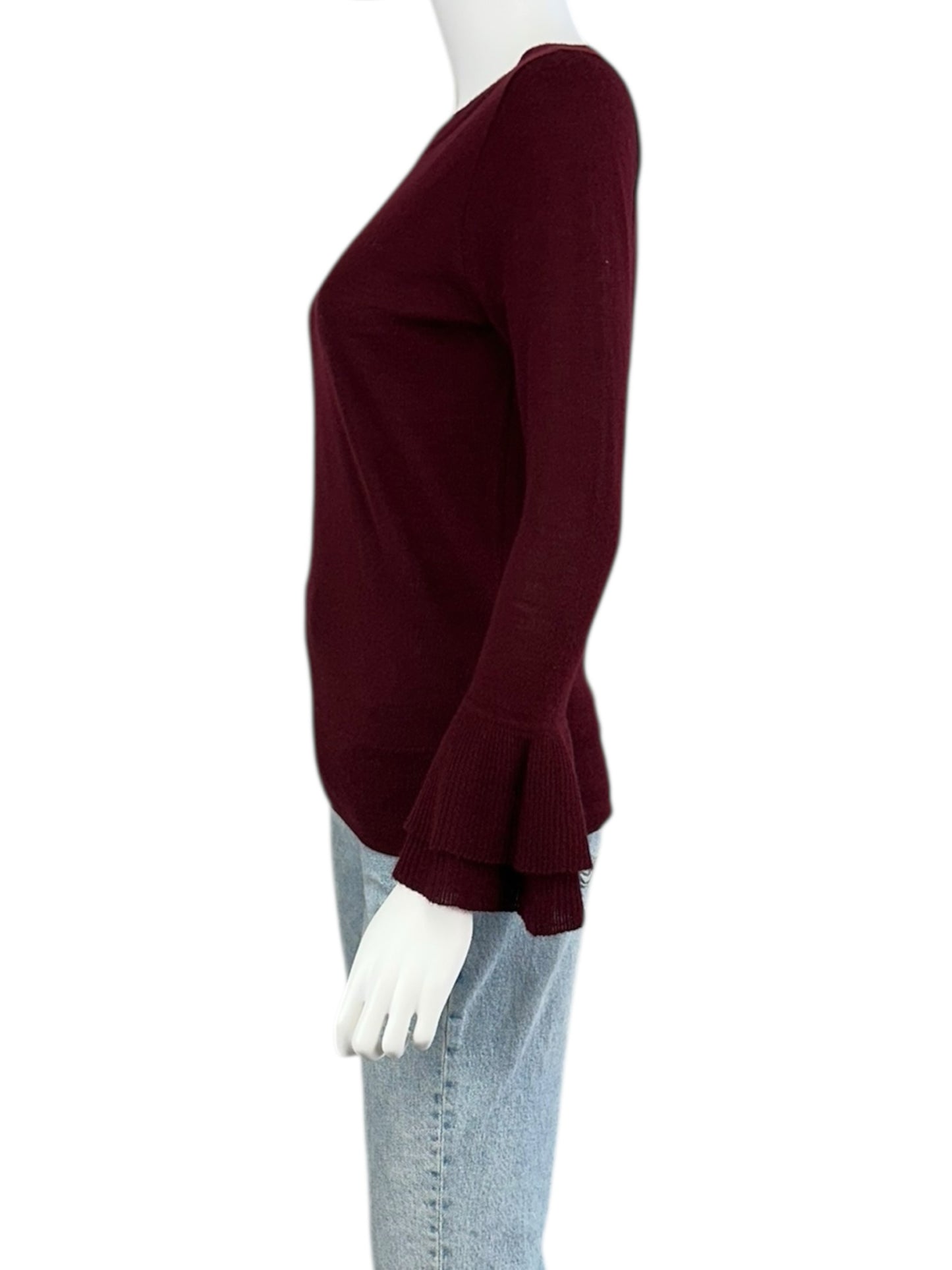 J. Crew Maroon 100% Cashmere Sweater Size S