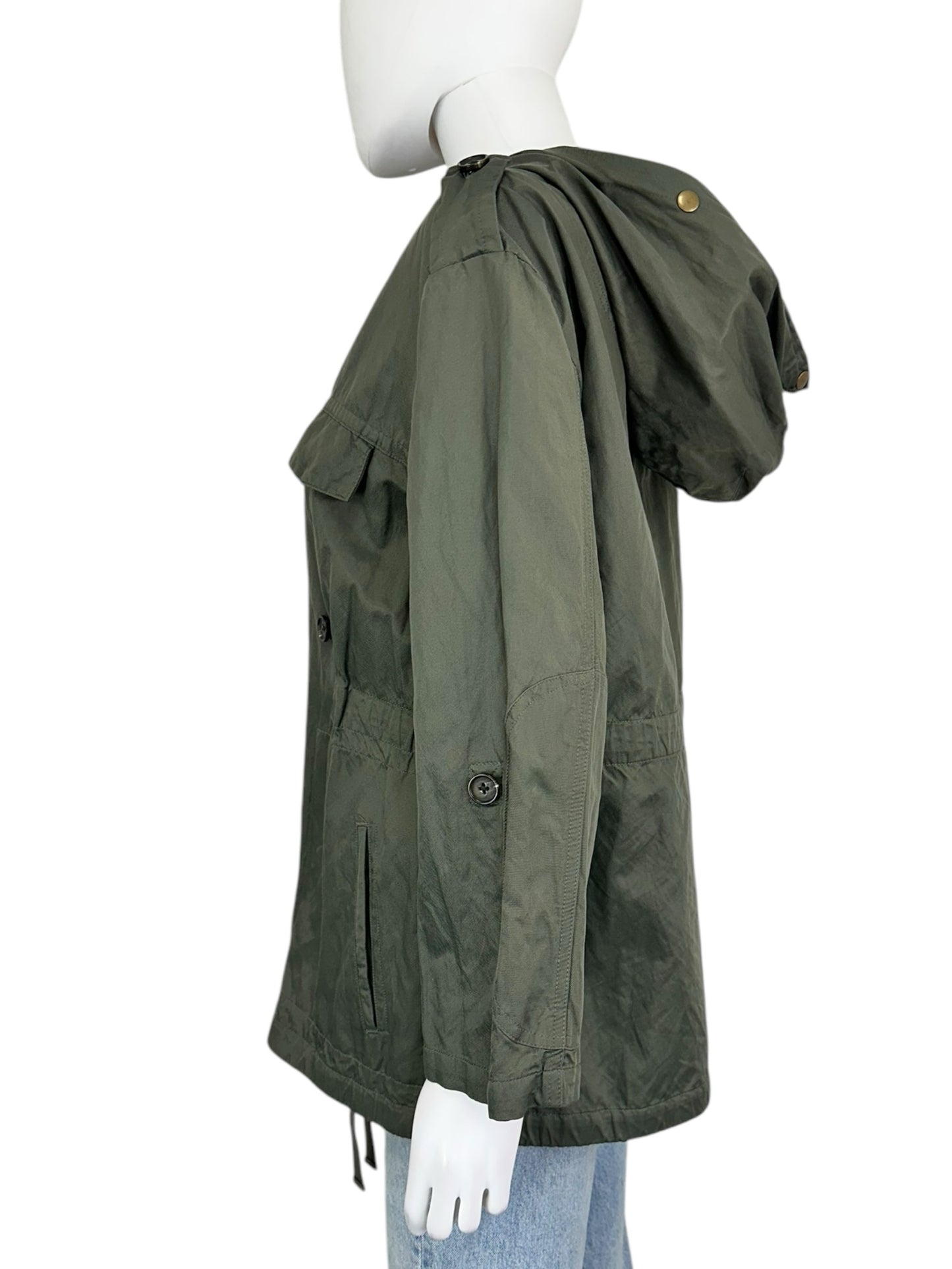Joie Green Utility Rain Jacket Size L