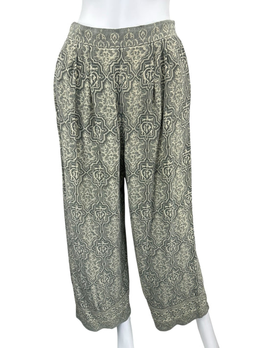 The J. Peterman Company Green Silk Pants Size S