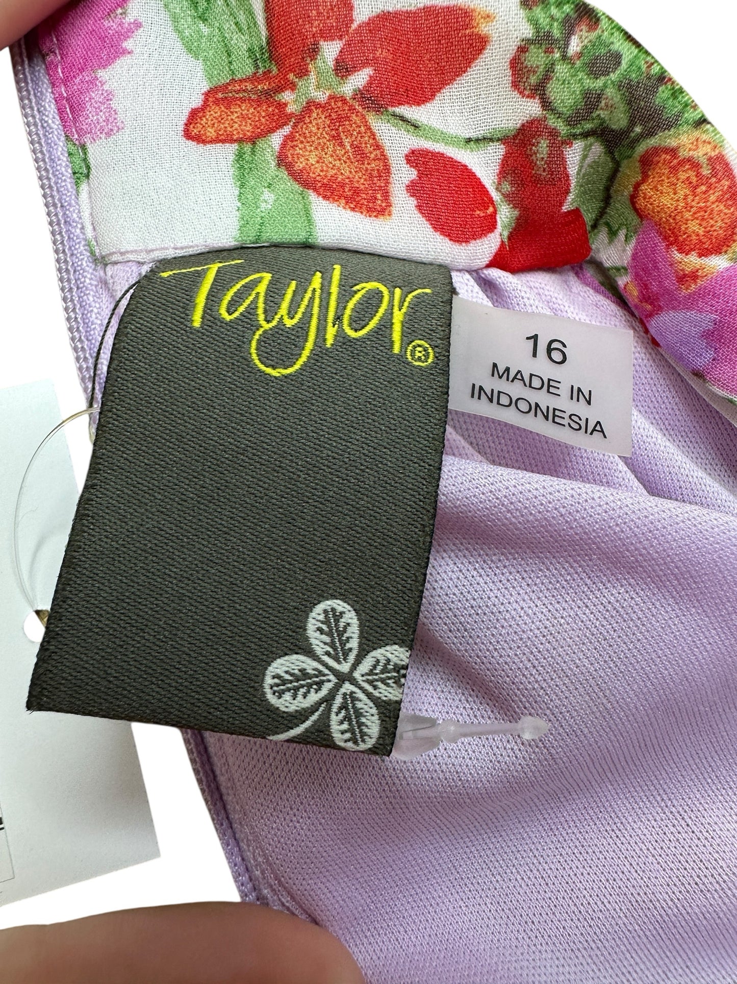 taylor Multicolor Floral Maxi Dress Size 16