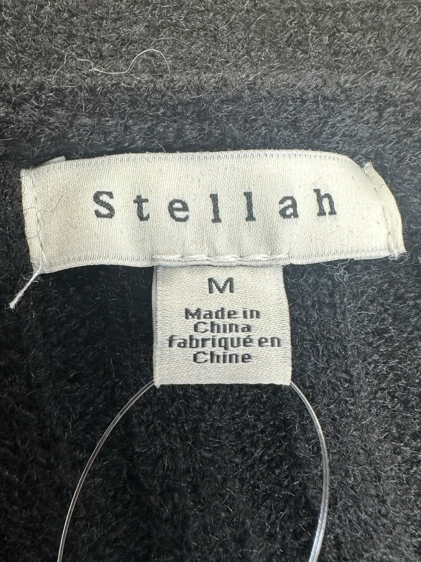 Stellah NWT Black Tweed Sweater Cardigan Size M