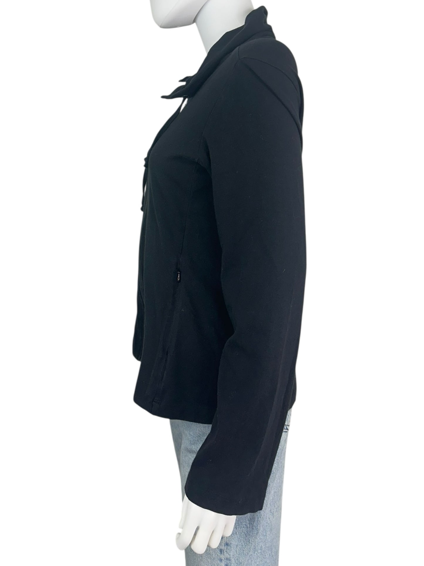 EILEEN FISHER Black Organic Cotton Jacket Size S