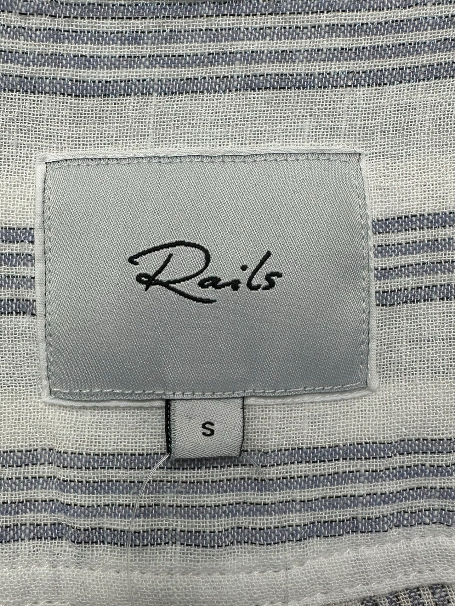 Rails Charlie Cayman Stripe Button-Down Shirt Size S
