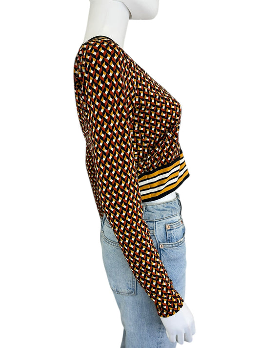 MICHAEL Michael Kors Cropped Blouse Size XS