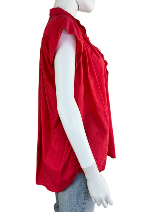 A Shirt Thing Red Blouse Size S