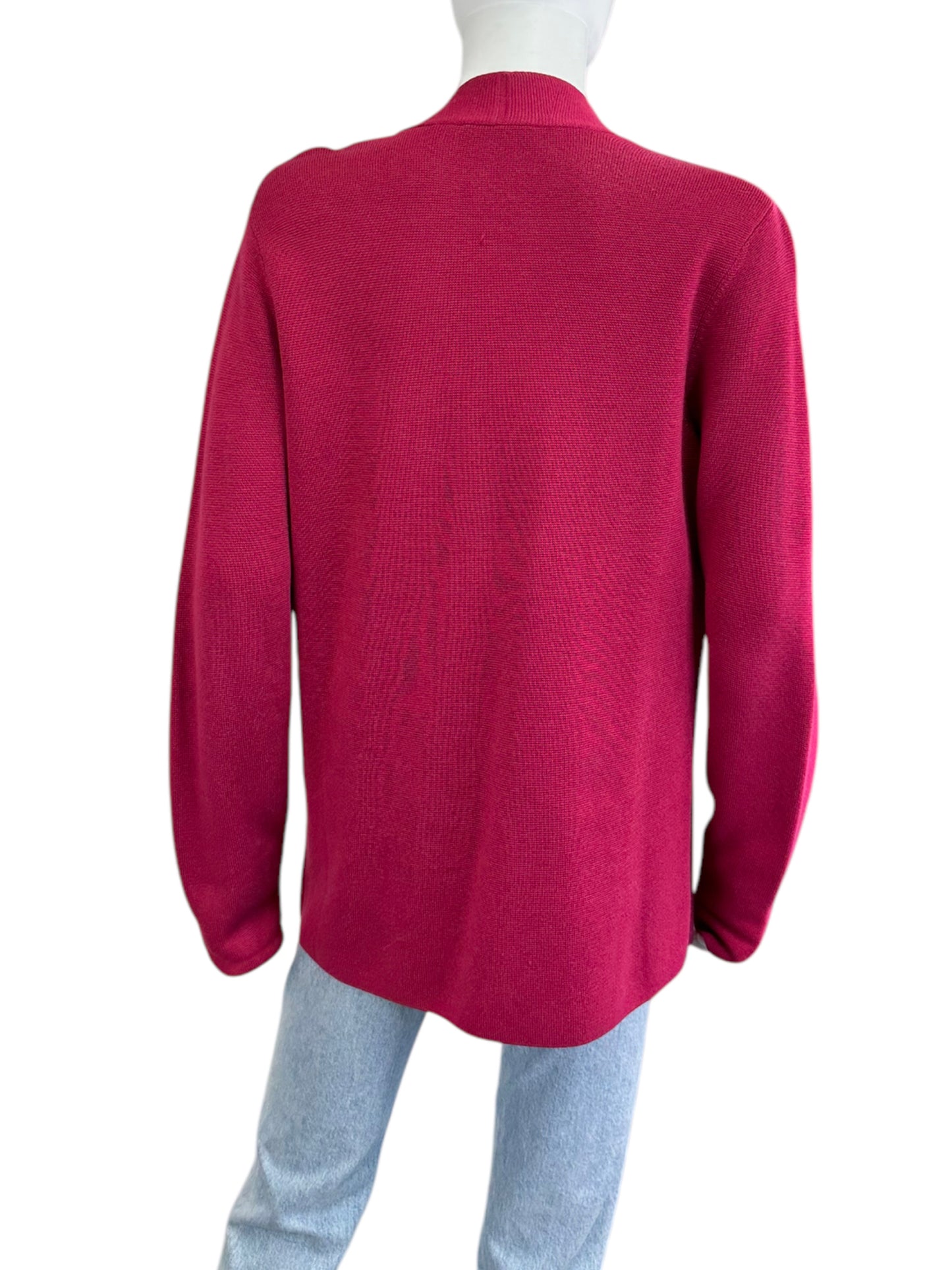 EILEEN FISHER Pink Silk Blend Cardigan Size S