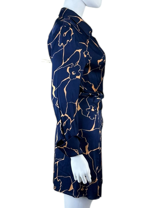 ASTR the Label NWT Blue Satin Brielle Mini Dress Size XS