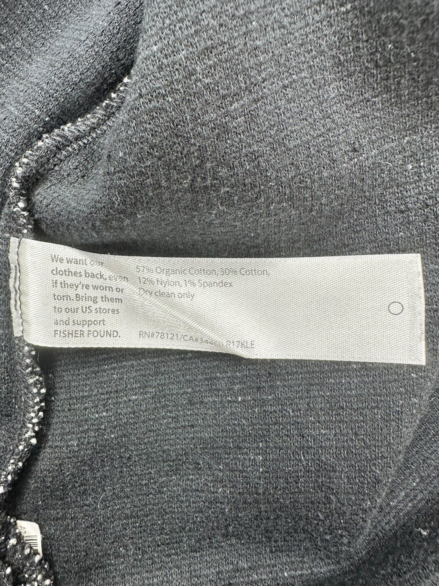 EILEEN FISHER Black Stretch Knit Tunic Size XXS