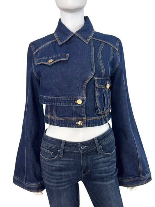 Acler NWT Blue Valleybrook Denim Jacket Size 2