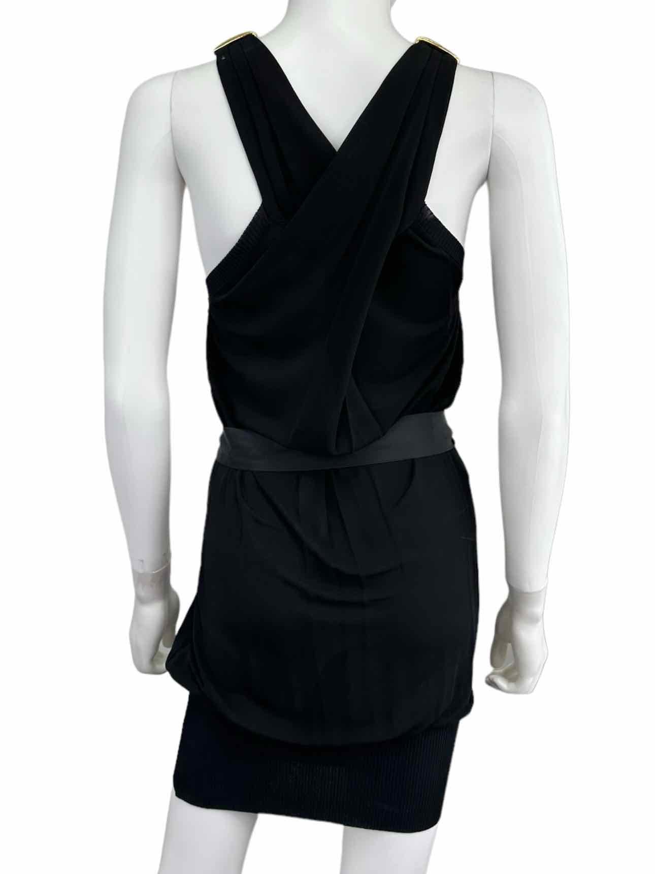Roberto Cavalli Black Halter Cocktail Dress Size S