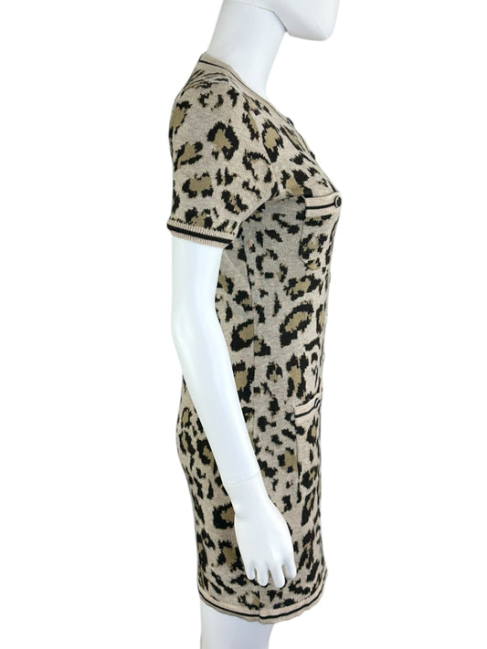heartloom Leopard Print Vivette Sweater Dress Size S