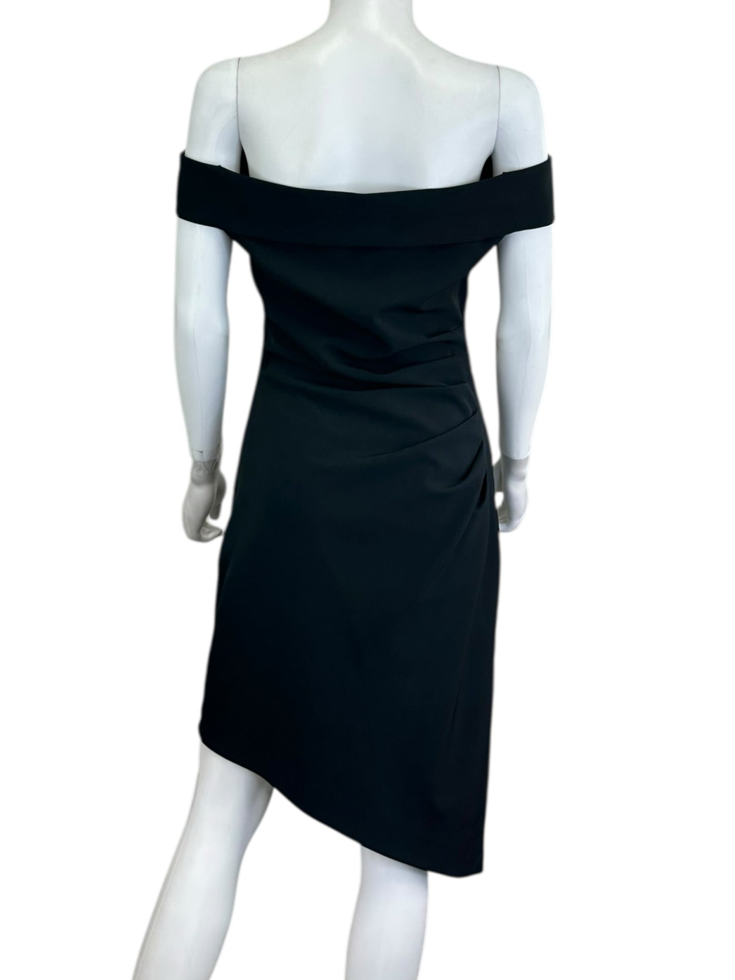MILLY Black Strapless Cocktail Dress Size 4