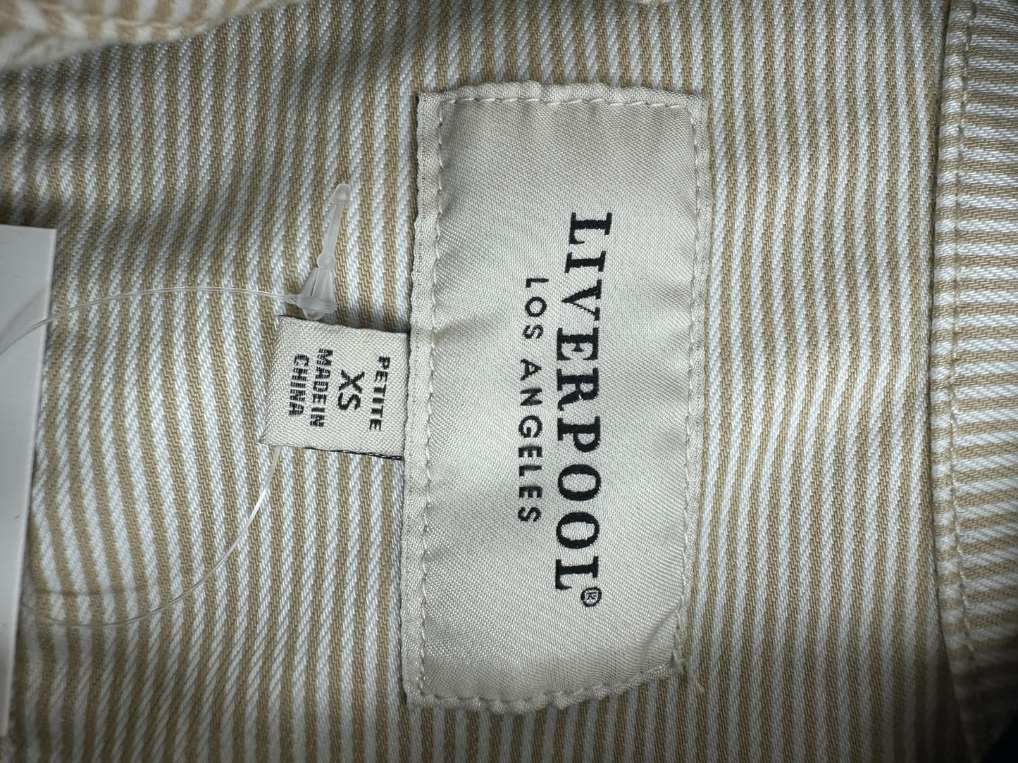 NWT Liverpool Khaki Jacket White Size xsp
