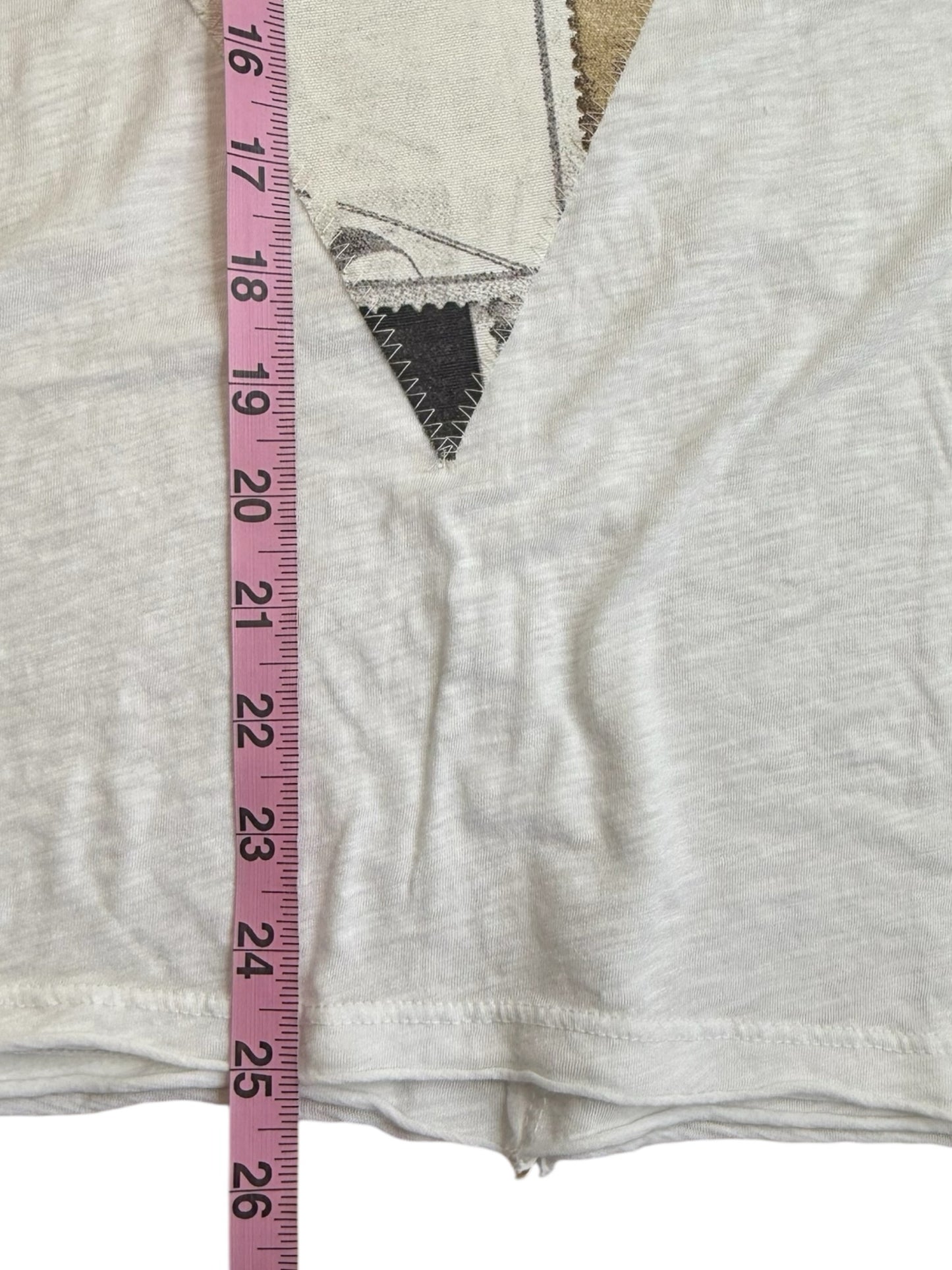 Michael Stars White Graphic Tee Size O/S