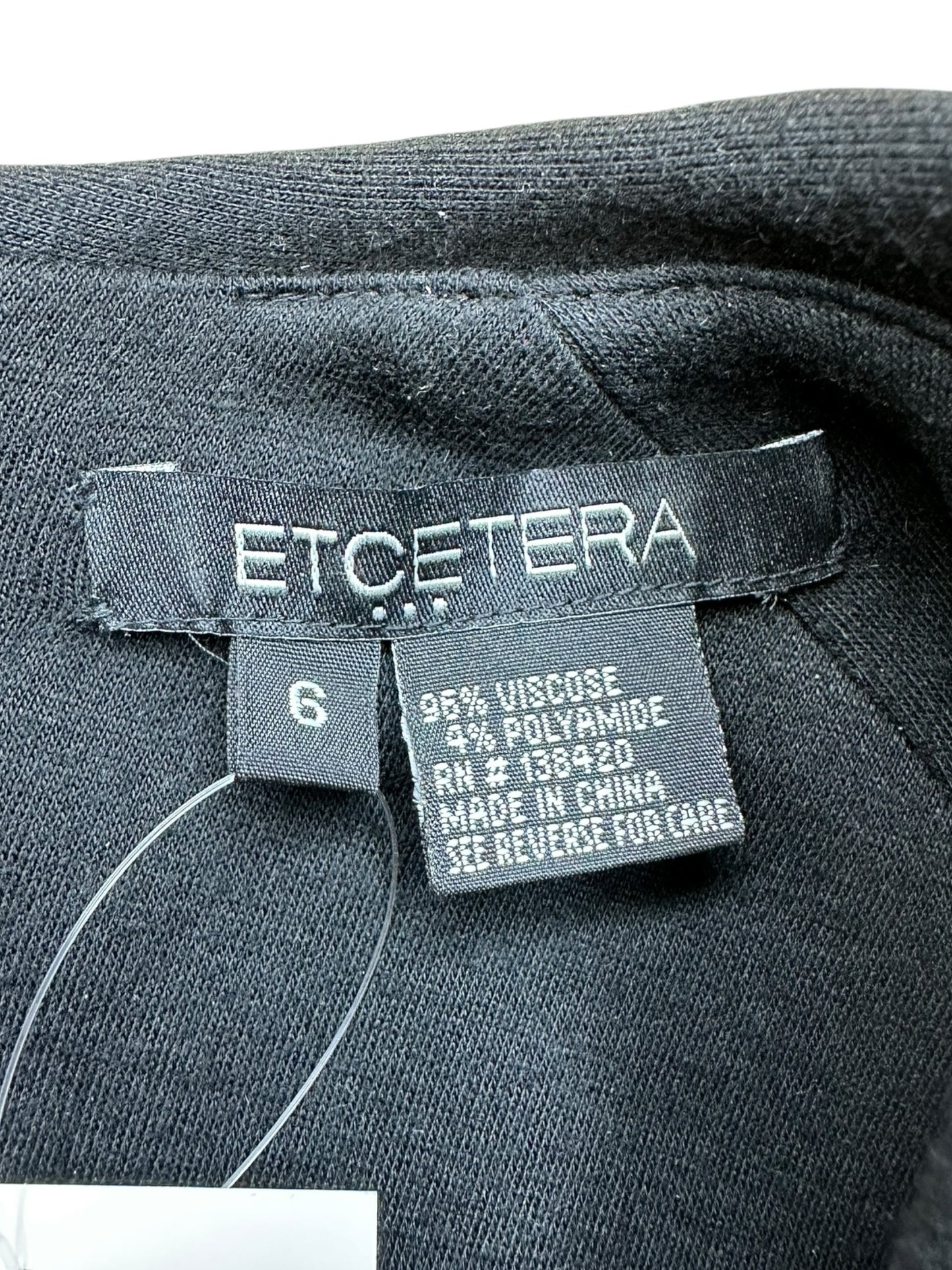 ETCETERA Black Knit Midi Dress Size 6