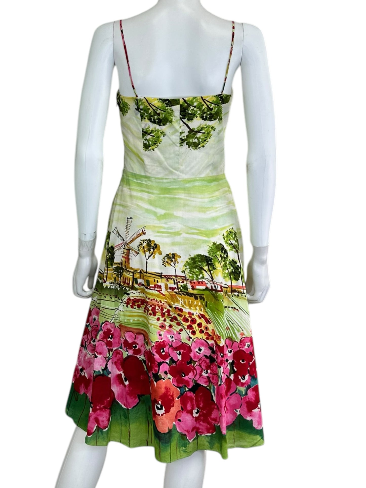 muse Floral Midi Dress Size 2