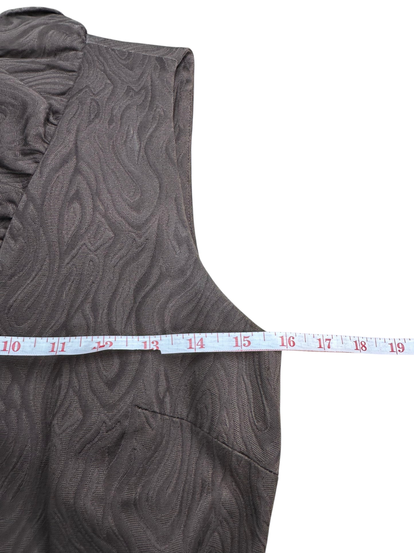 MILLY of New York Brown Ruffle Mini Dress Size 6