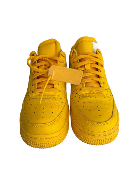 Nike x OFF WHITE Yellow Air Force 1 Low Sneakers Size 7