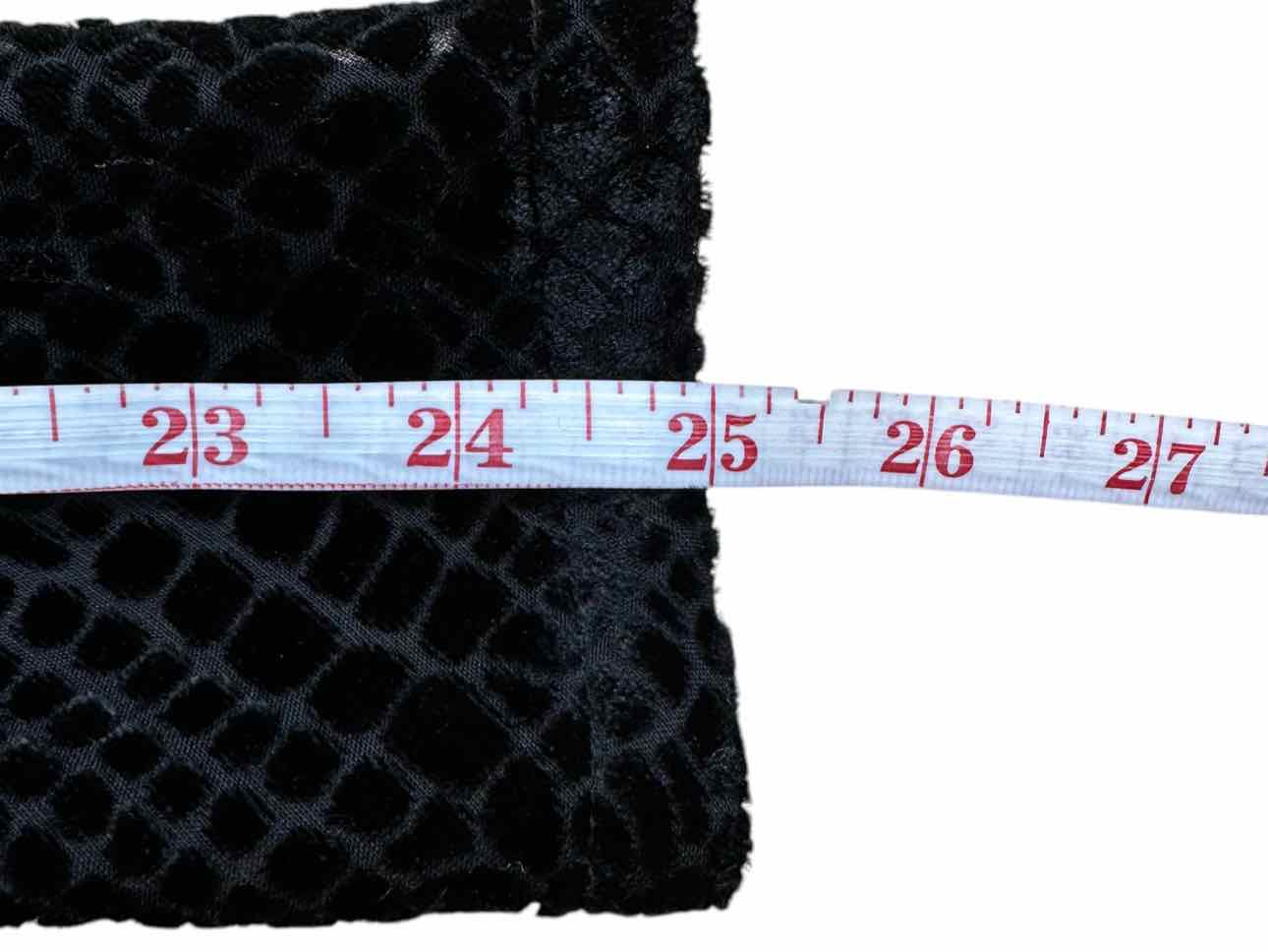 FRAME Black Velvet Croc Blouse Size S