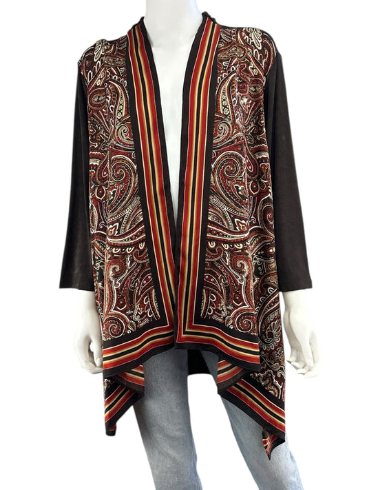 Chico's NWT Travelers Scarf Front Cardigan Jacket Size XL