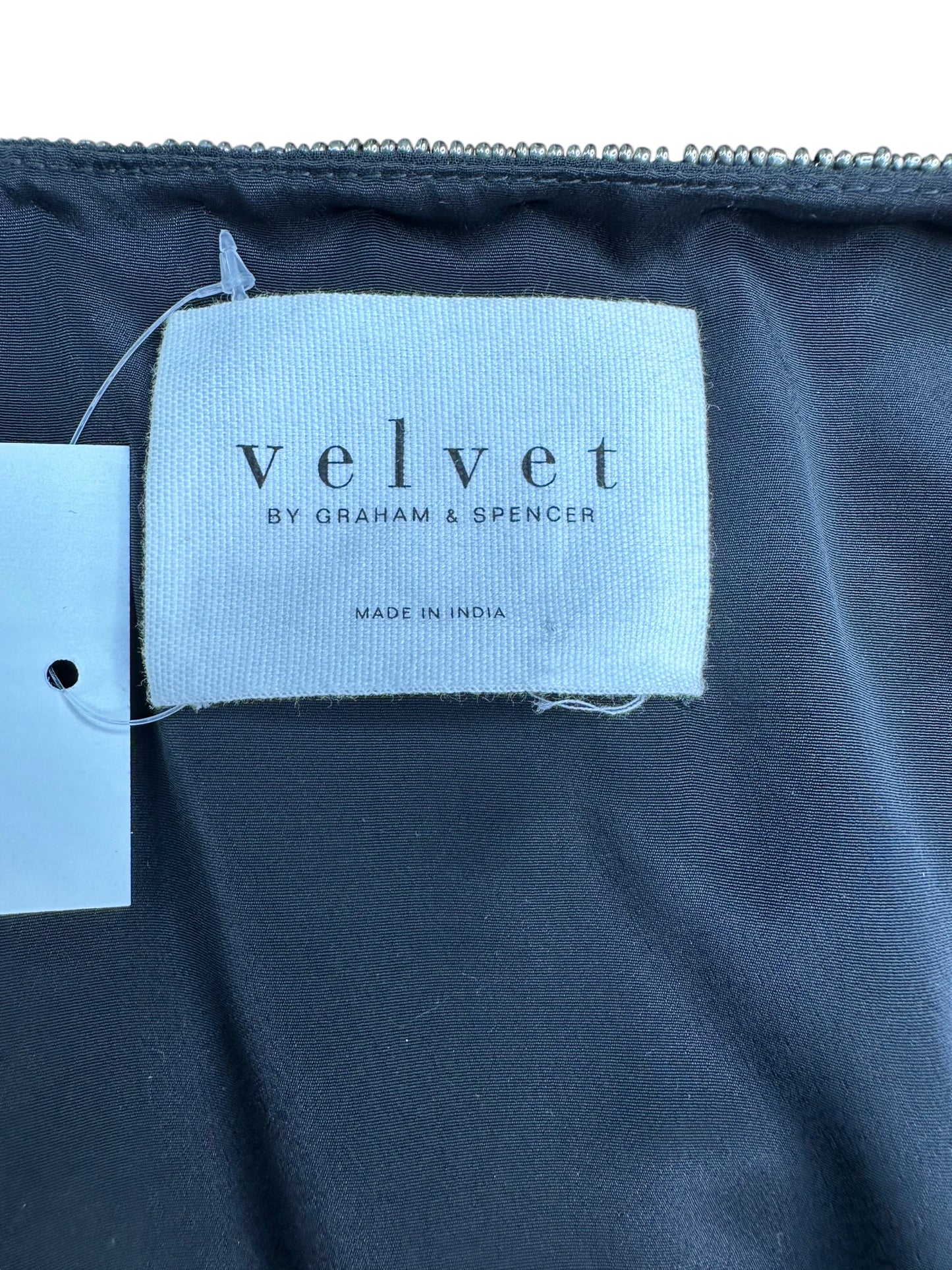 velvet BY GRAHAM & SPENCER Black Beaded Dress Jacket Size L