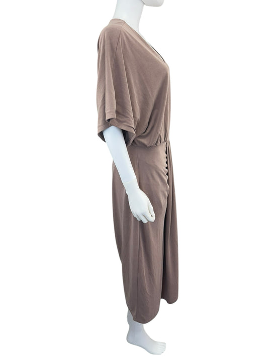 EXPRESS NWT Brown Knit Midi Dress Size L