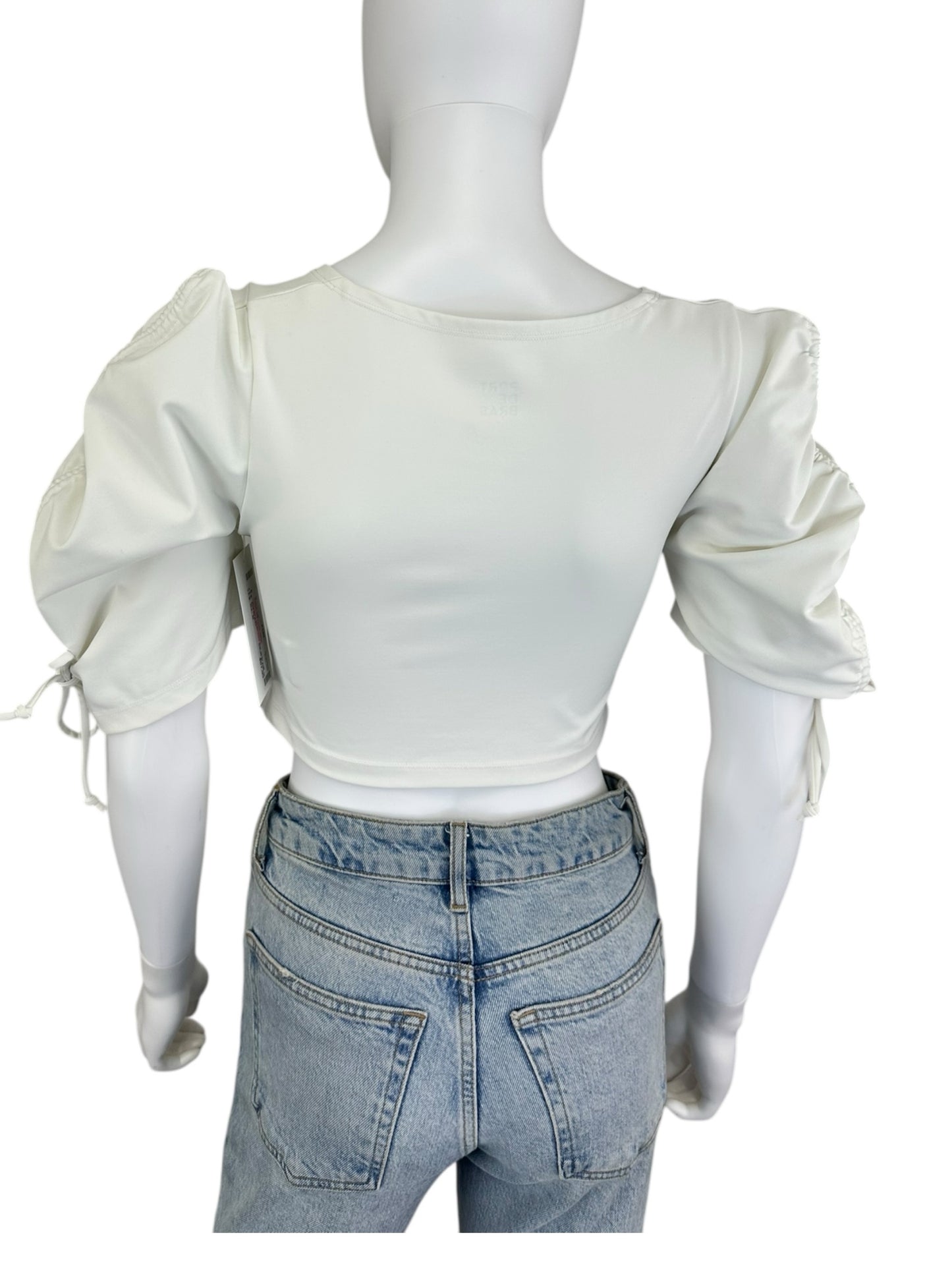 Port De Bras White Athletic Top Size S