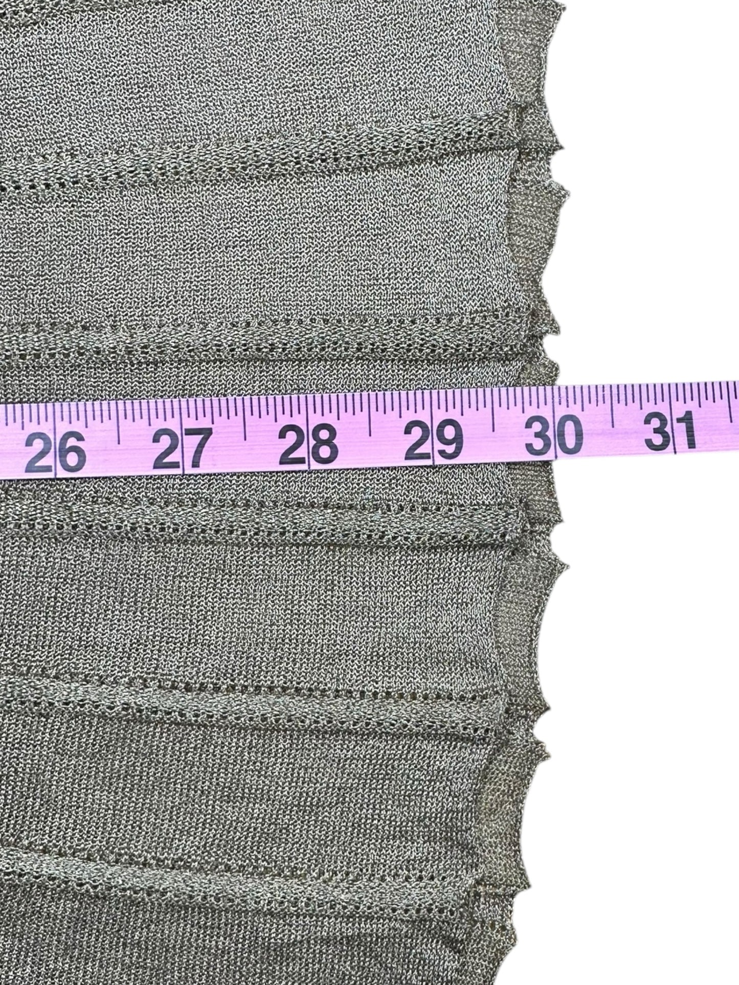 Vince Gold Pleated Midi Skirt Size S