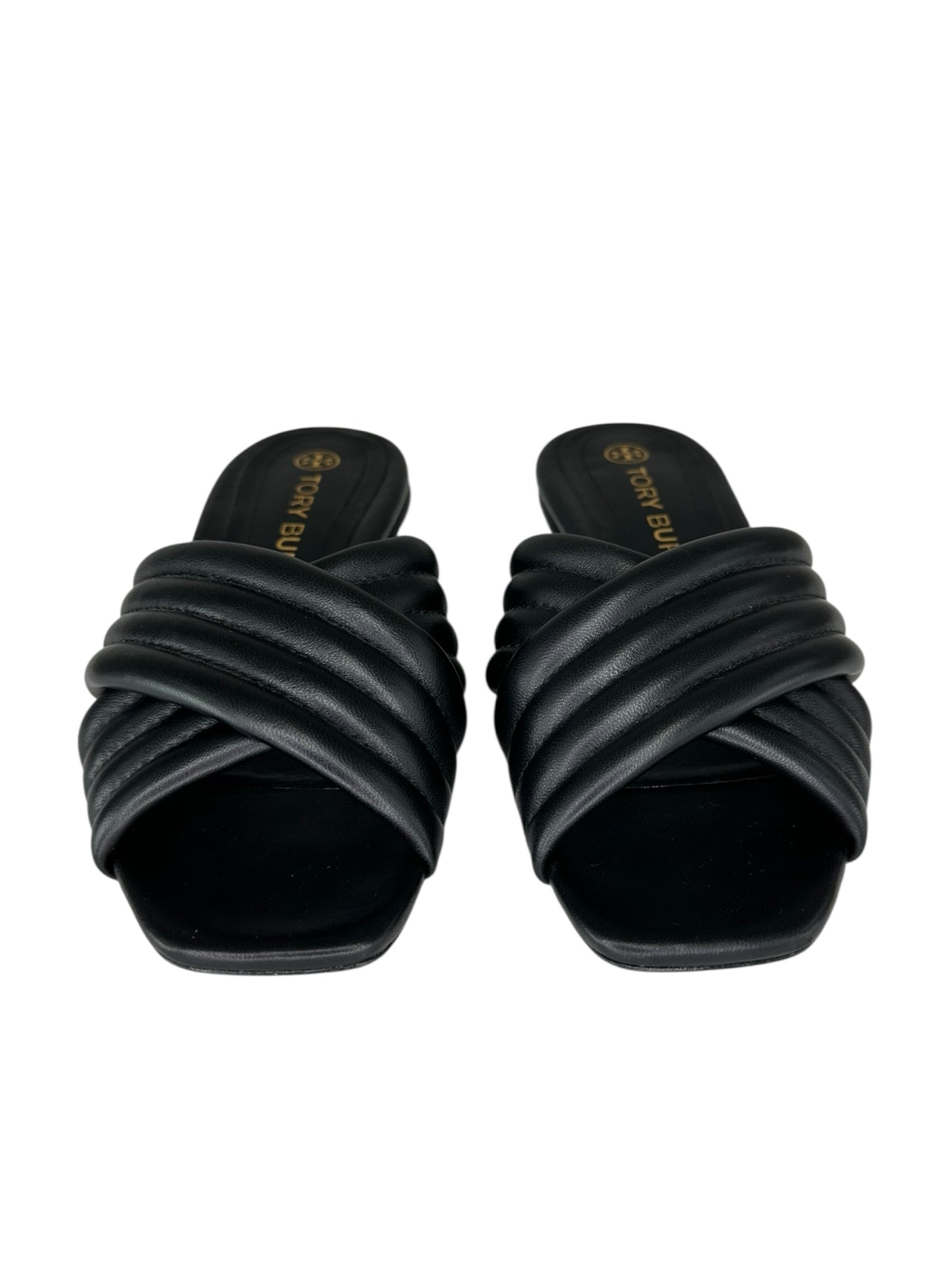 Tory Burch Black Quilted Kira Sandals Size 8