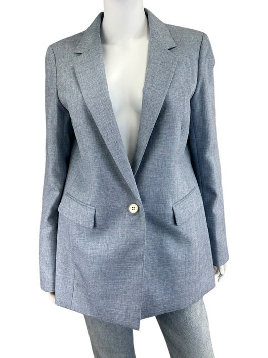 LAFAYETTE 148 NEW YORK Blue Blazer Size 10