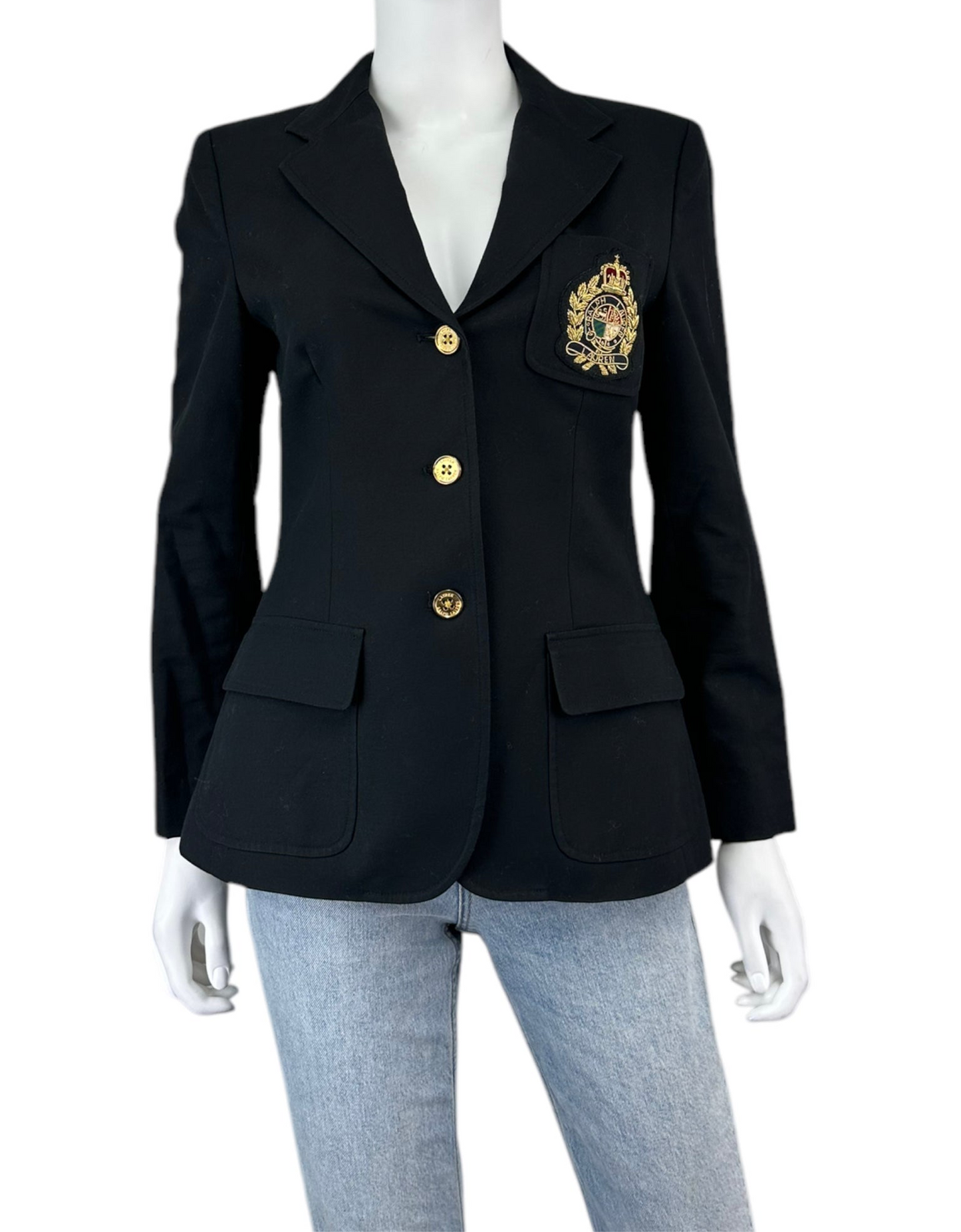 LAUREN Ralph Lauren Black Blazer Size 6