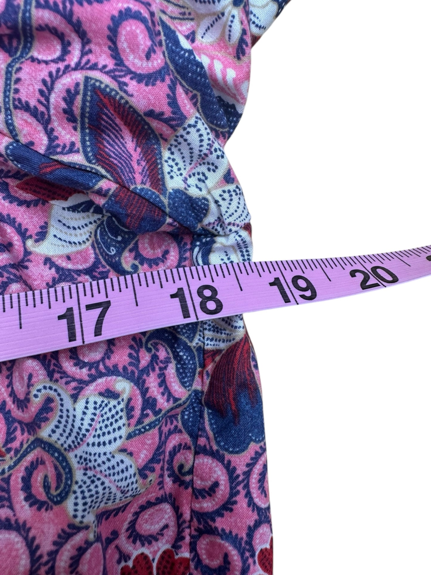 LOFT Pink And Blue Blouse Size XS