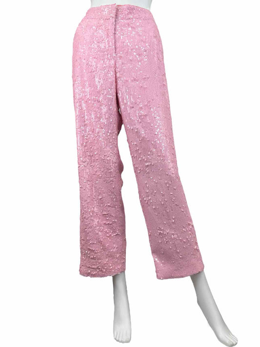 J. Crew COLLECTION NWT Pastel Pink Sequin Pants Size 6