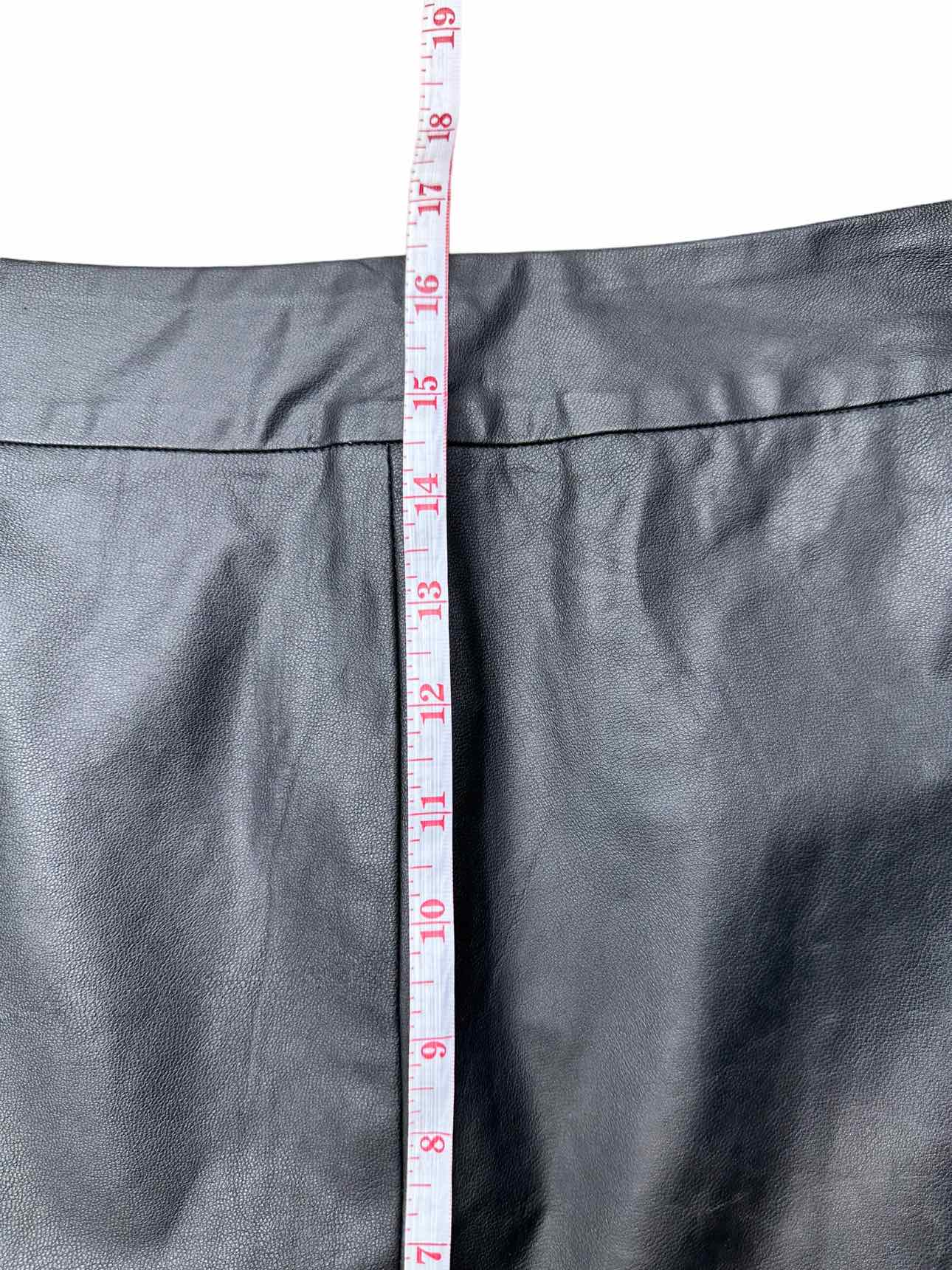 PAIGE Black Vegan Leather Skirt Size S