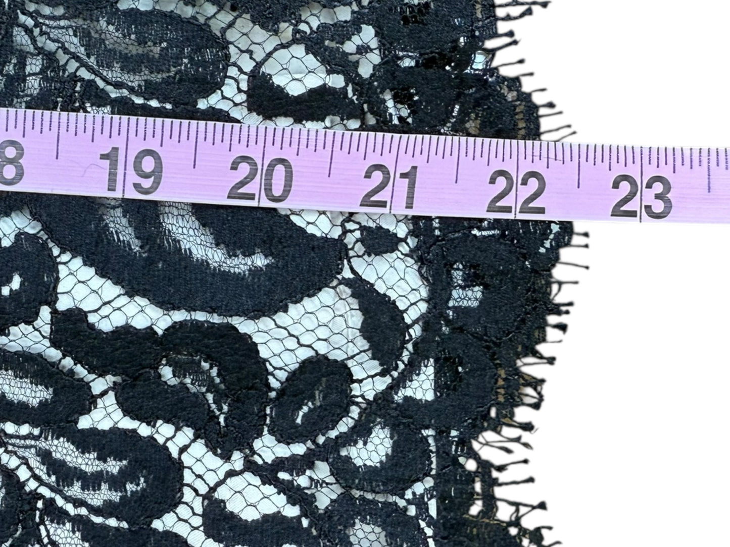 White House Black Market Black Lace Skirt Size 8