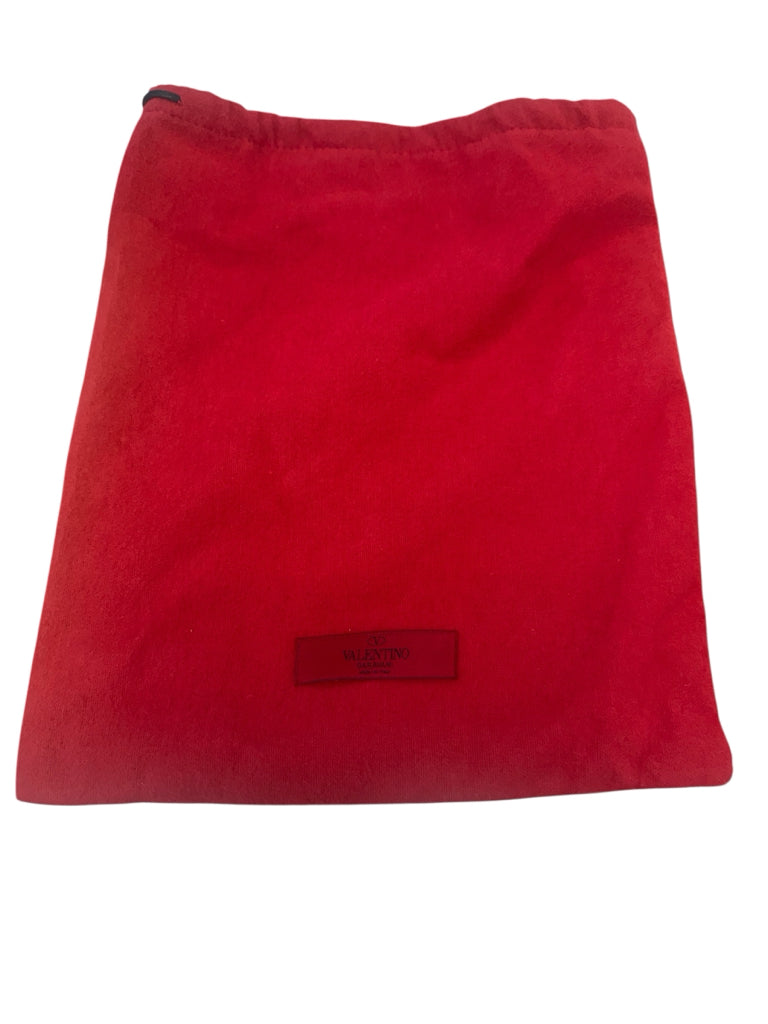 VALENTINO GARAVANI Black Patent Leather Couture Bow Peep-Toe Pumps Size 38