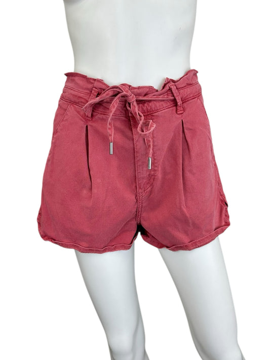 PAIGE Red High Waisted Shorts Size 26
