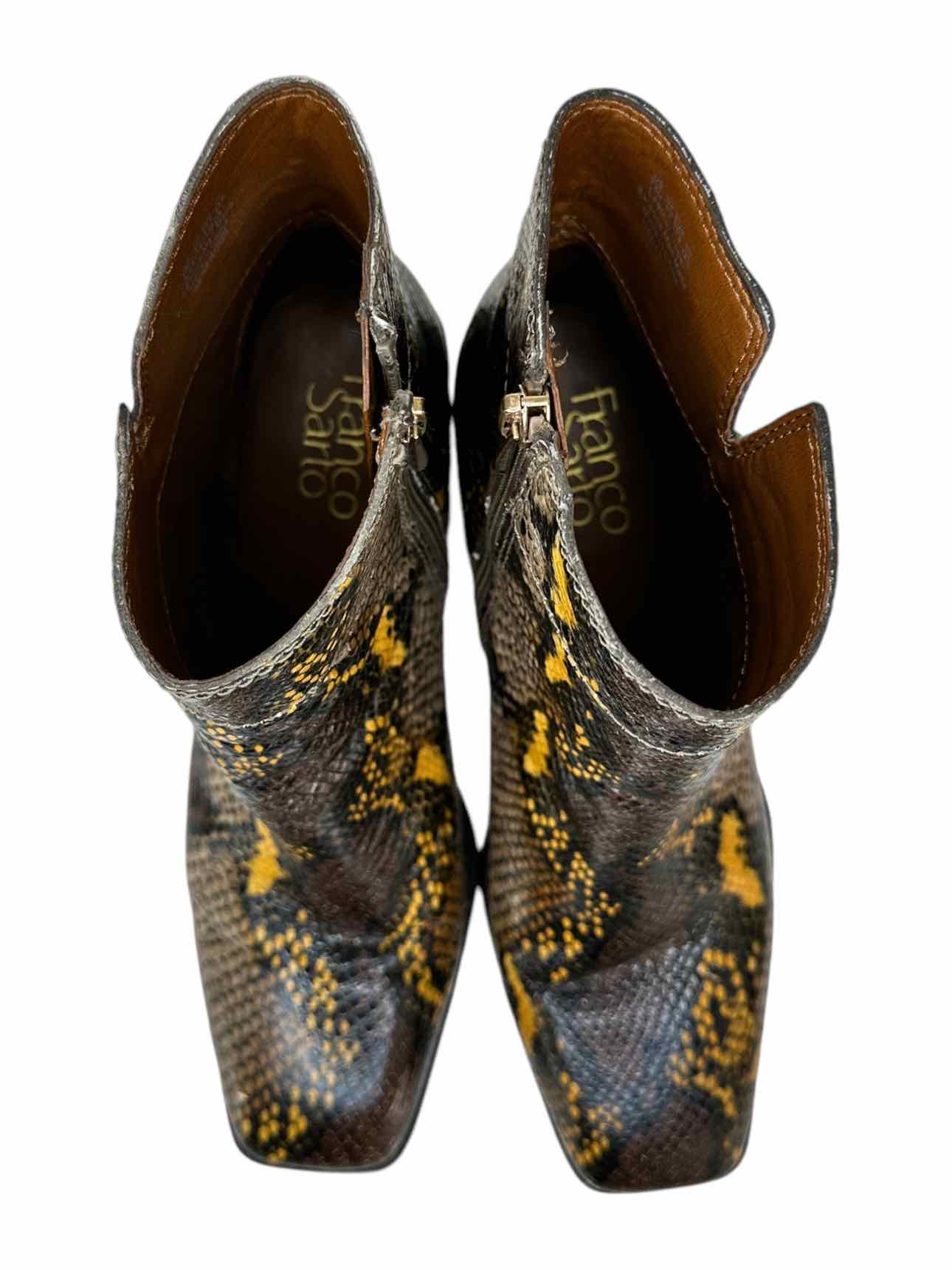 Franco Sarto Generous Python Booties Size 7.5