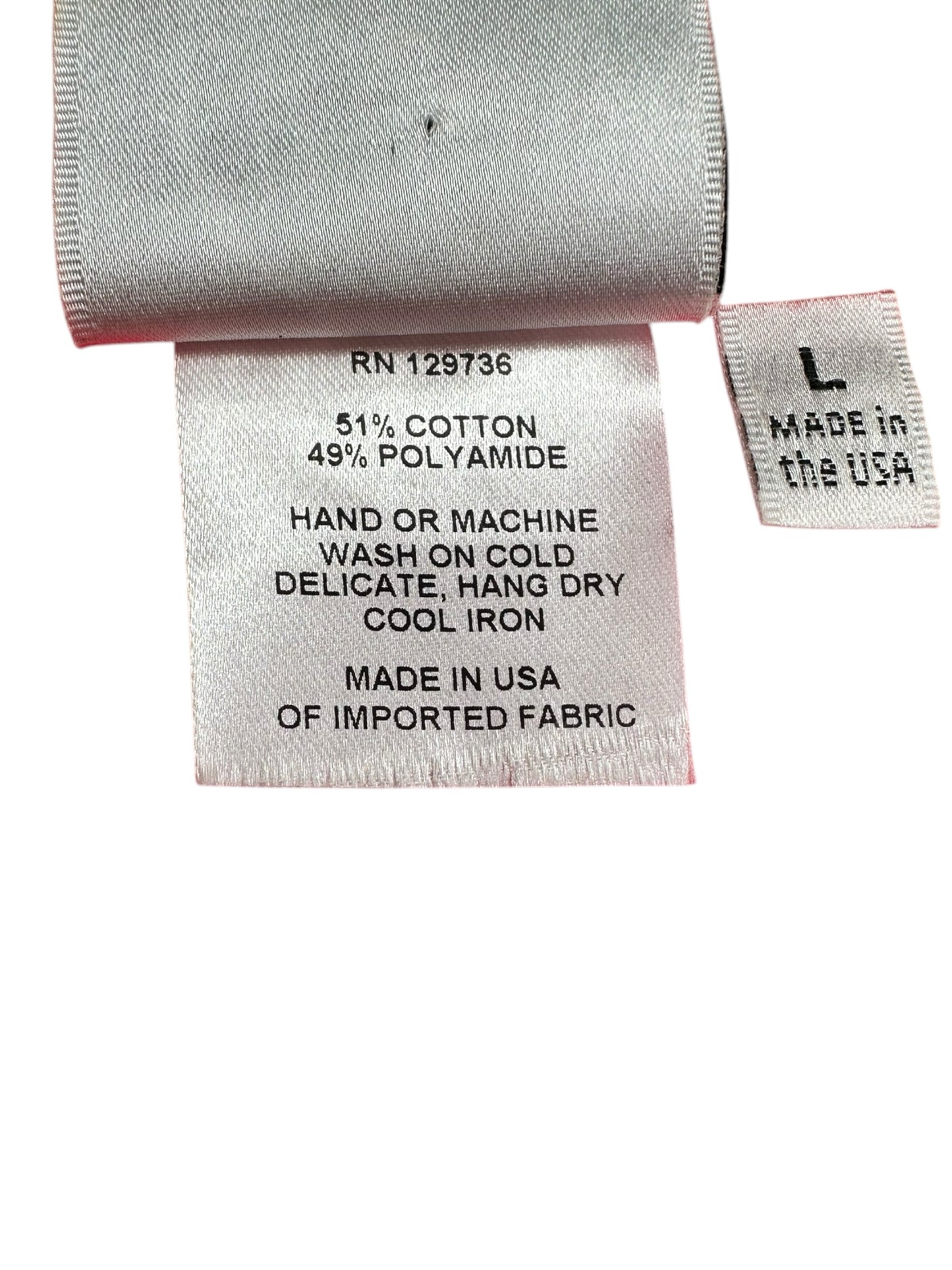 finley Pink Button Dress Size L